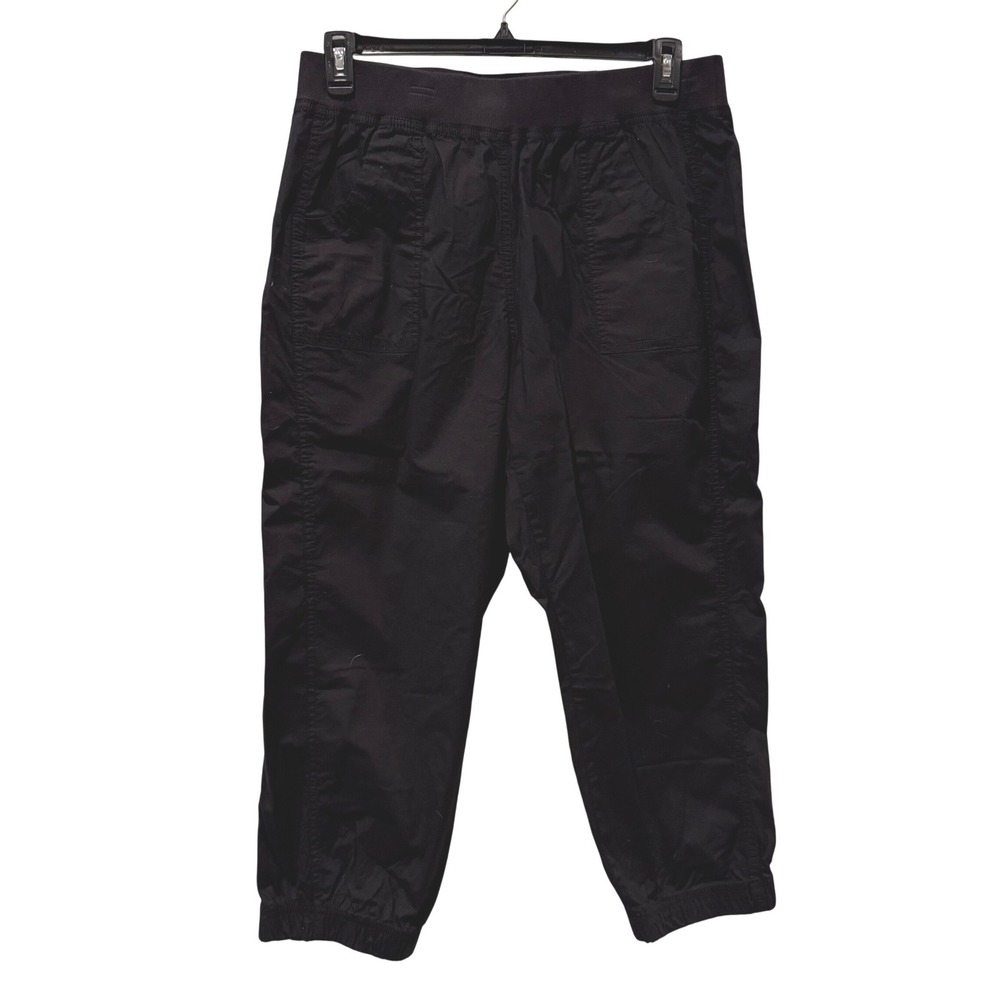 Chicos The Aimee‎ Jogger 24in Crop Basic Black Pants Size 1.5 Size 10 NWT
